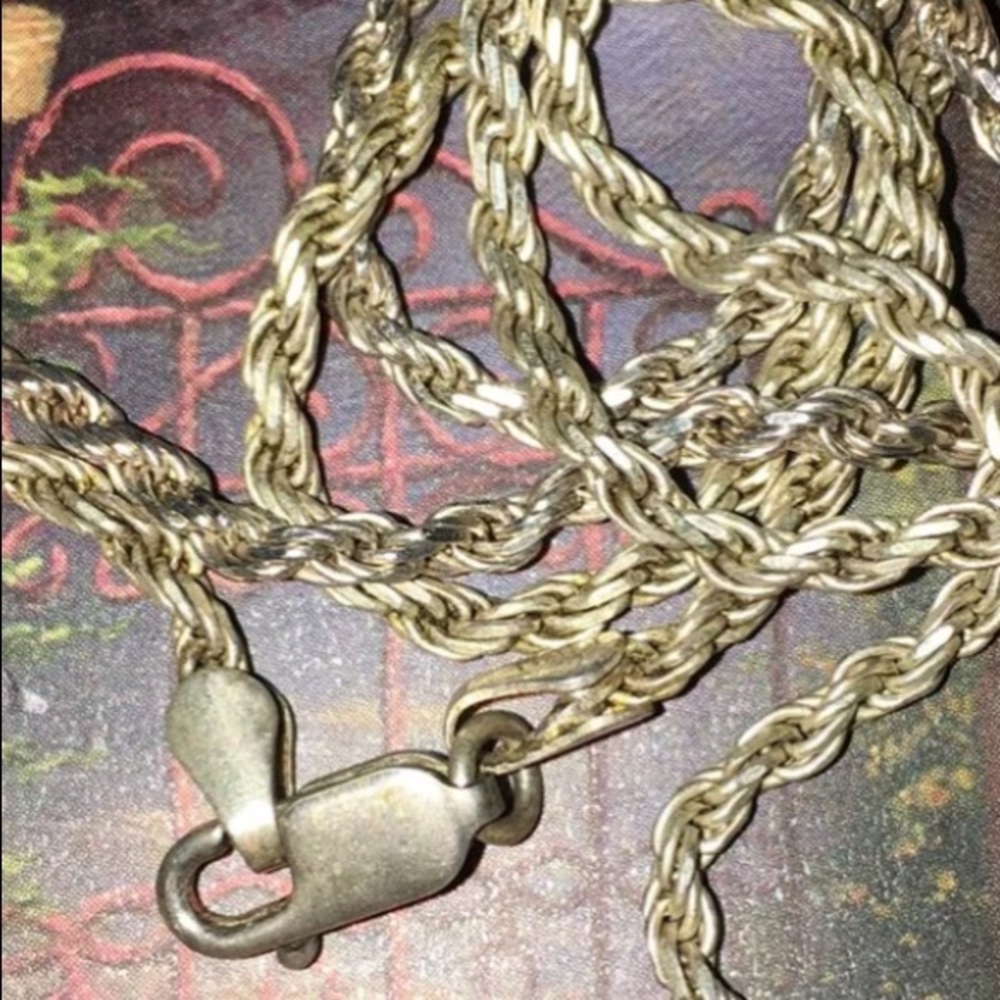 Sterling Silver Solid Rope Chain 24” - image 5